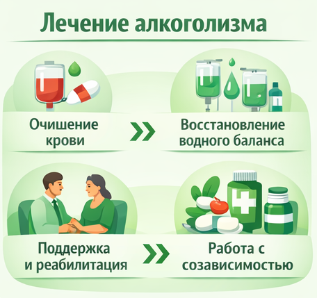лечение алкоголизма в Скопине этапы